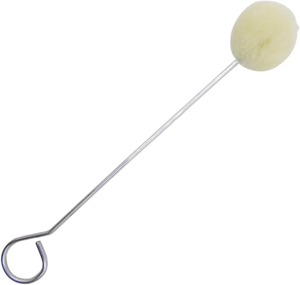 100 Packs Wool Daubers Ball Brush Leather Dye Tool with Metal Handle for DIY Crafts Projects