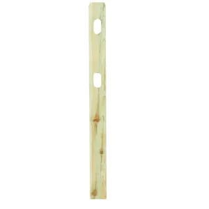 6 ft. Pressure Treated Wood Split Rail 2-Hole Line Post
