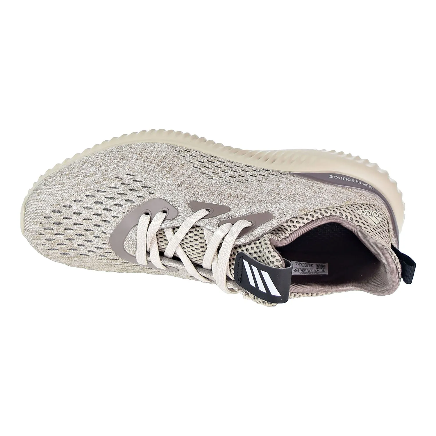 Adidas Alphabounce EM J Big Kid's Running Shoes Tecear/Core Brown