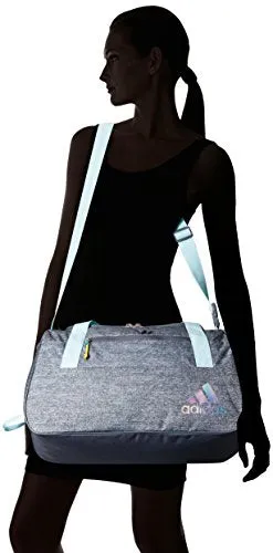 adidas Squad III Duffel Bag, One Size, Clear Aqua/Onix/Sun Glow