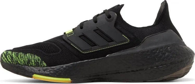 Adidas UltraBoost 22 'Black Solar Yellow' sneakers, black