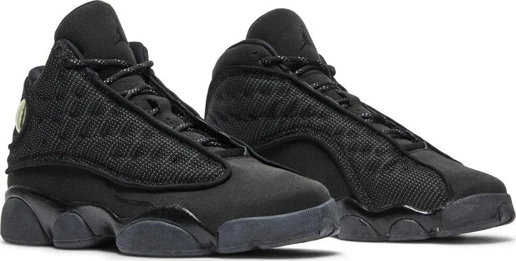 Air Jordan 13 Retro BG Black Cat Sneakers, black