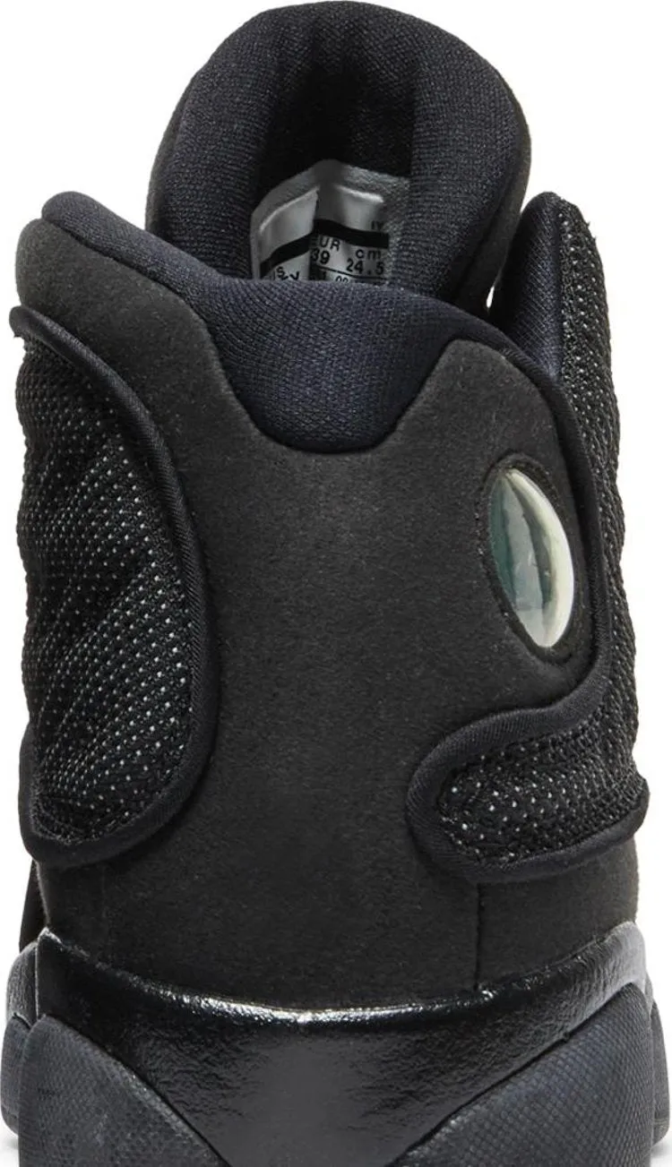 Air Jordan 13 Retro BG Black Cat Sneakers, black