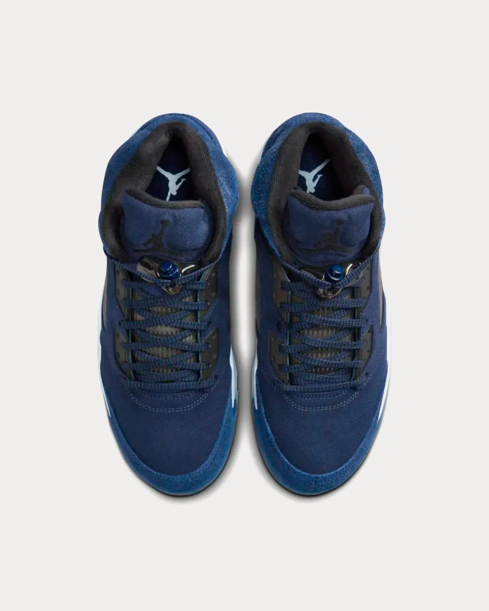 Air Jordan 5  Navy High Top Sneakers