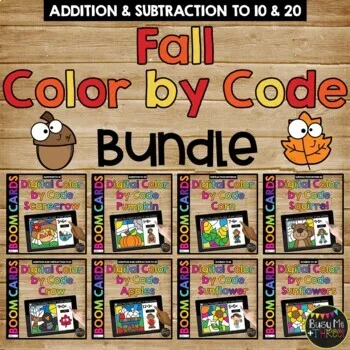 ALL Holidays and Seasons Color by Code BUNDLE Boom Cards™