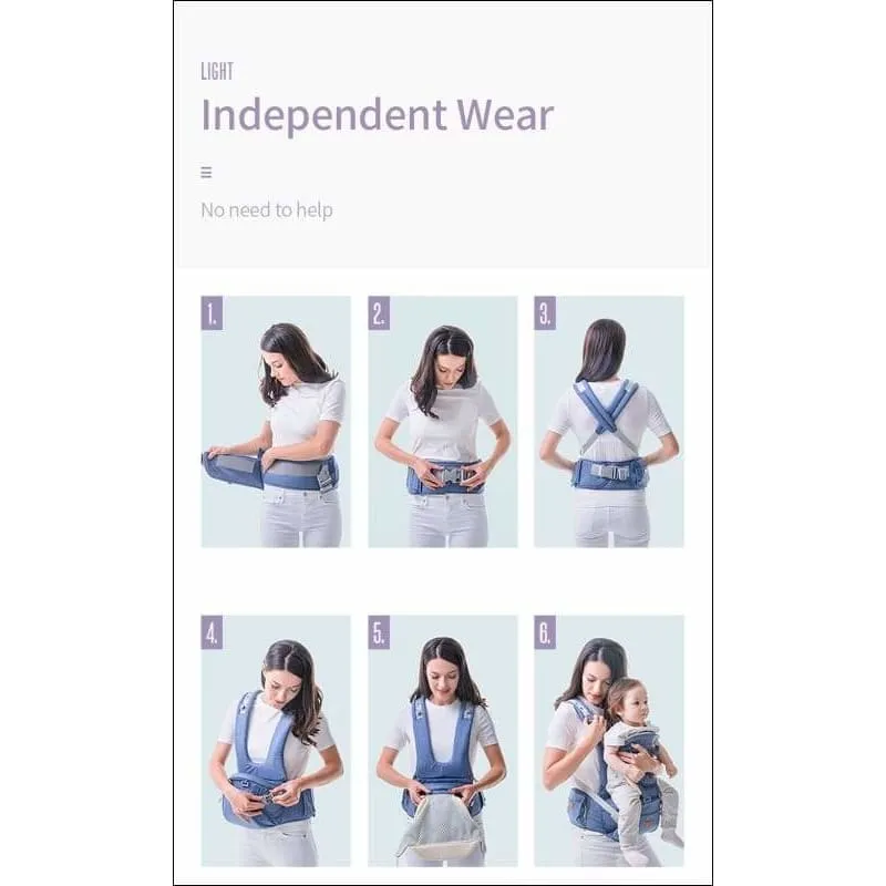 All-in-One Baby Breathable Carrier: Ergonomic &amp; Comfortable Baby wearing Solution