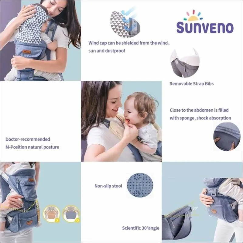 All-in-One Baby Breathable Carrier: Ergonomic &amp; Comfortable Baby wearing Solution