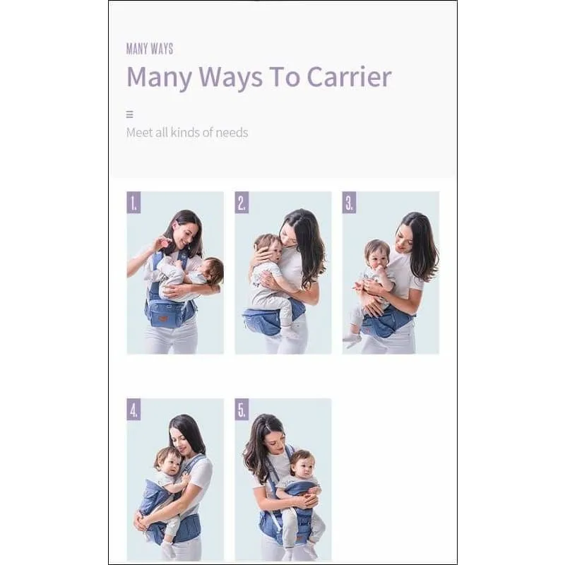 All-in-One Baby Breathable Carrier: Ergonomic &amp; Comfortable Baby wearing Solution