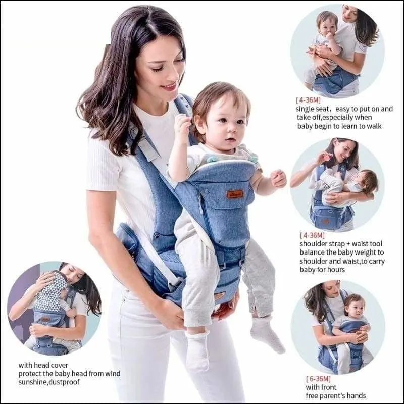 All-in-One Baby Breathable Carrier: Ergonomic &amp; Comfortable Baby wearing Solution