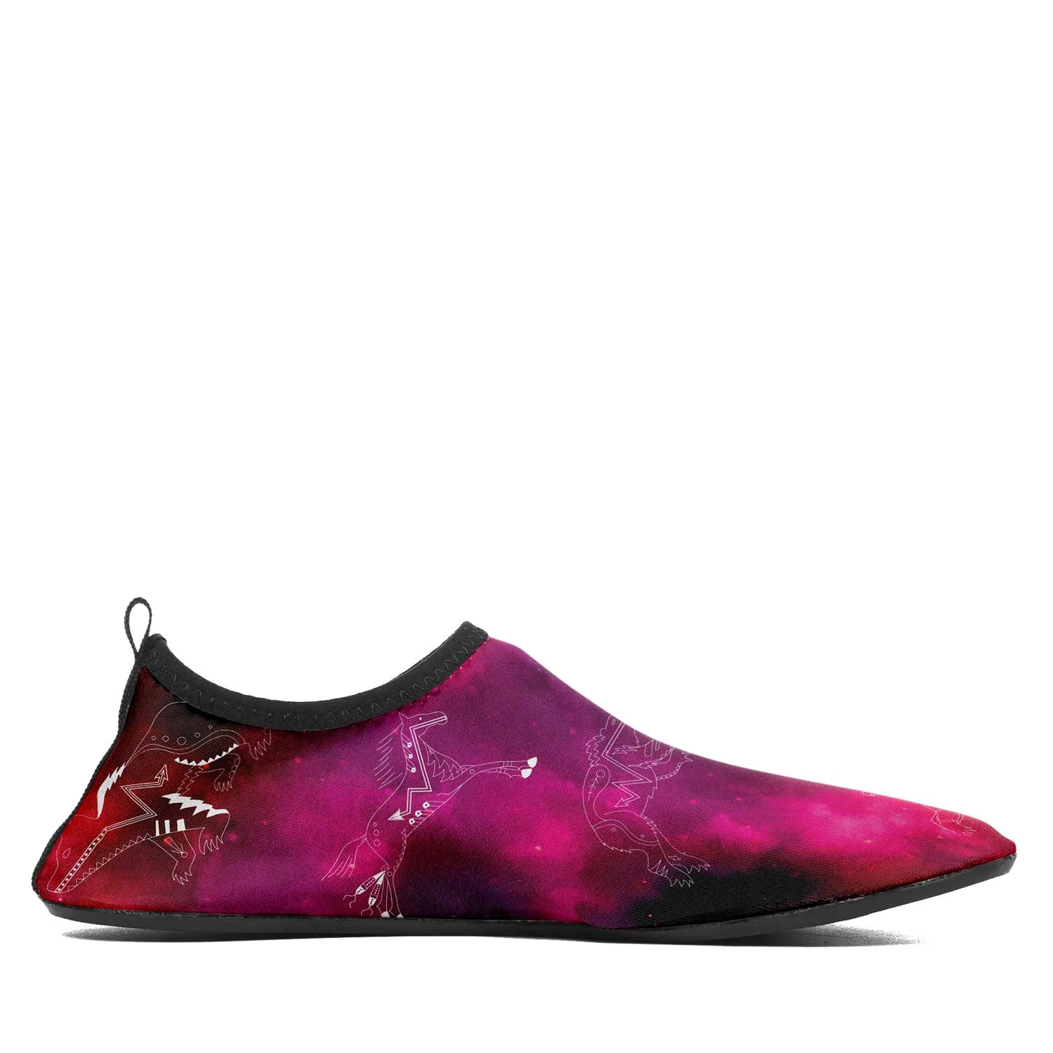 Animal Ancestors 8 Gaseous Clouds Pink and Red Kid's Sockamoccs Slip On Shoes