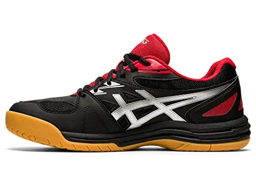 ASICS Unisex-Adult Break 2 Black/Classic Red Indoor Court Shoes-6 UK (40 EU) (7 US) (1073A013)