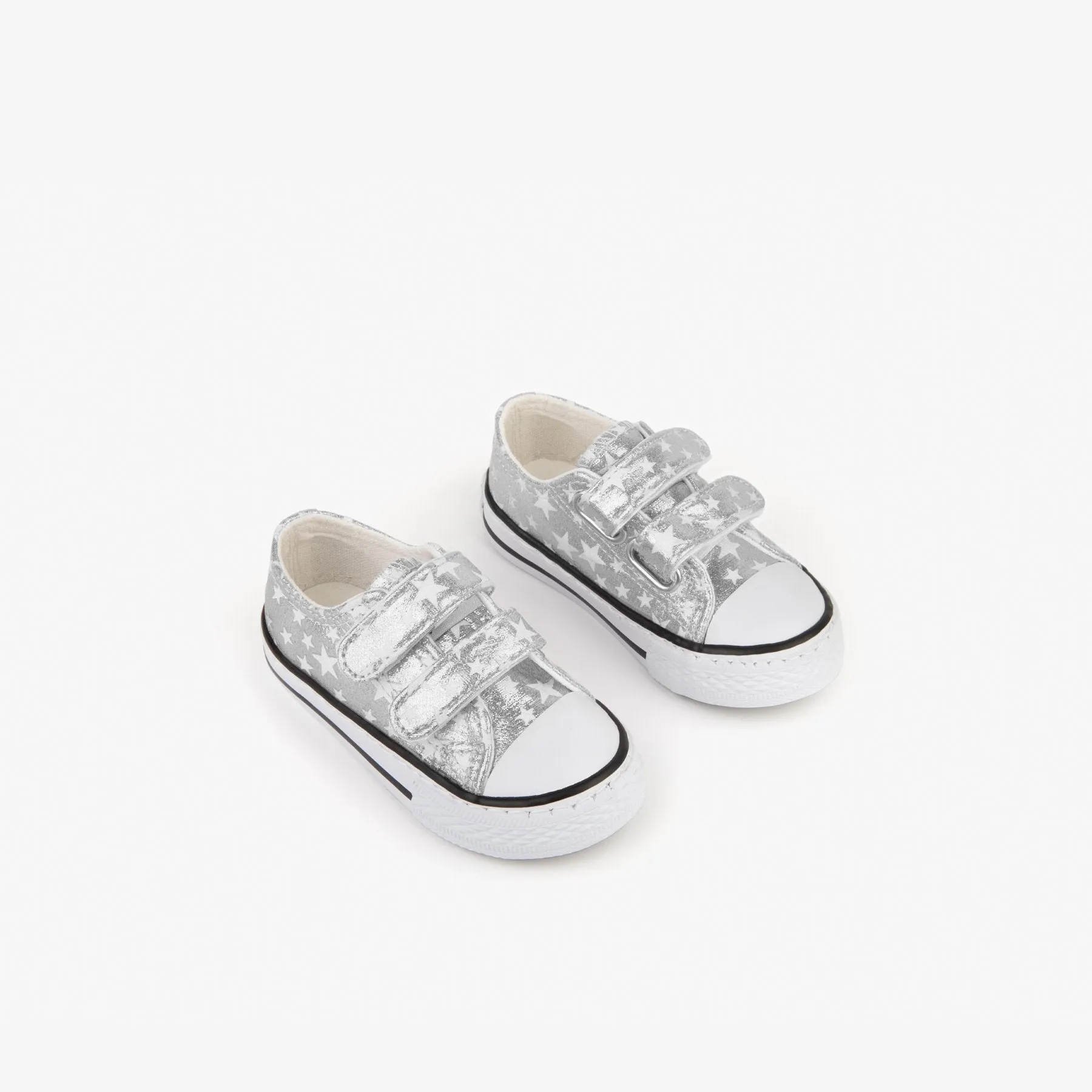 Baby's Silver Stars Sneakers