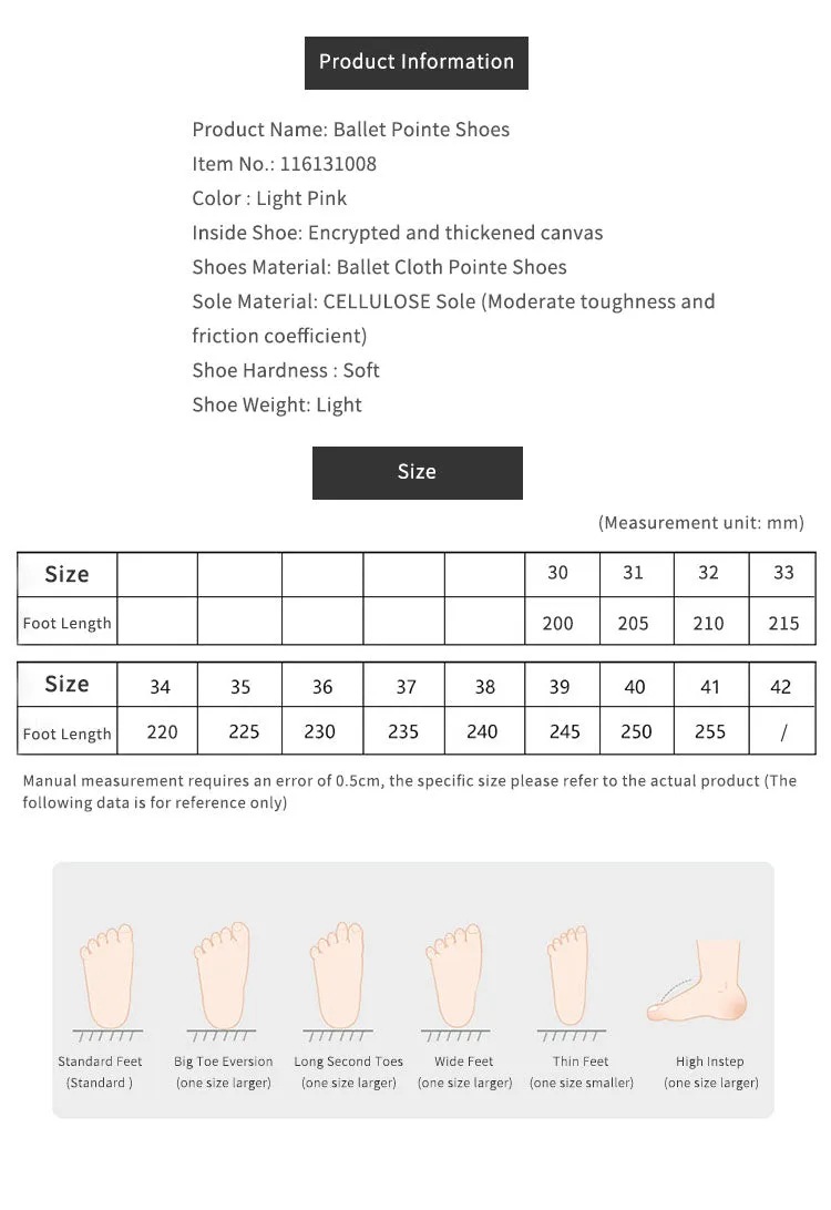 Ballet Canvas Pointe Shoes Professional Dance Cat Claw Shoes