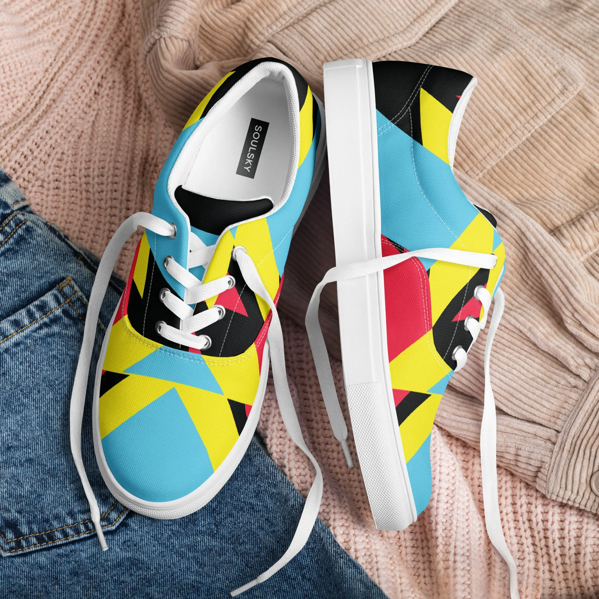 BE BRAVE Women’s Lace-Up Canvas Shoes