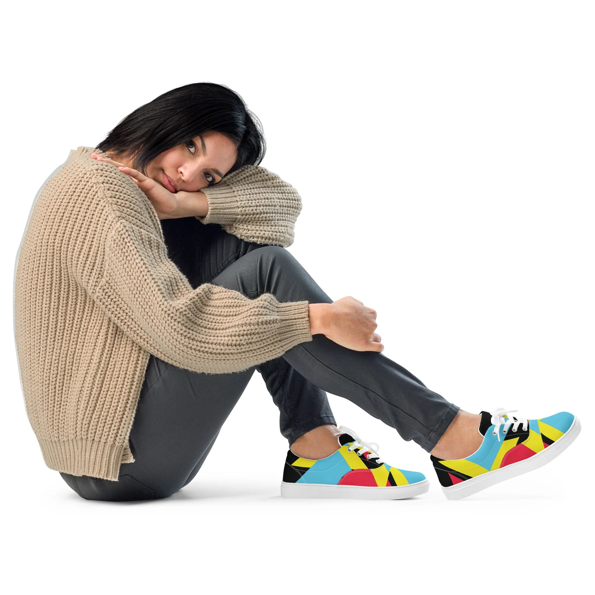 BE BRAVE Women’s Lace-Up Canvas Shoes