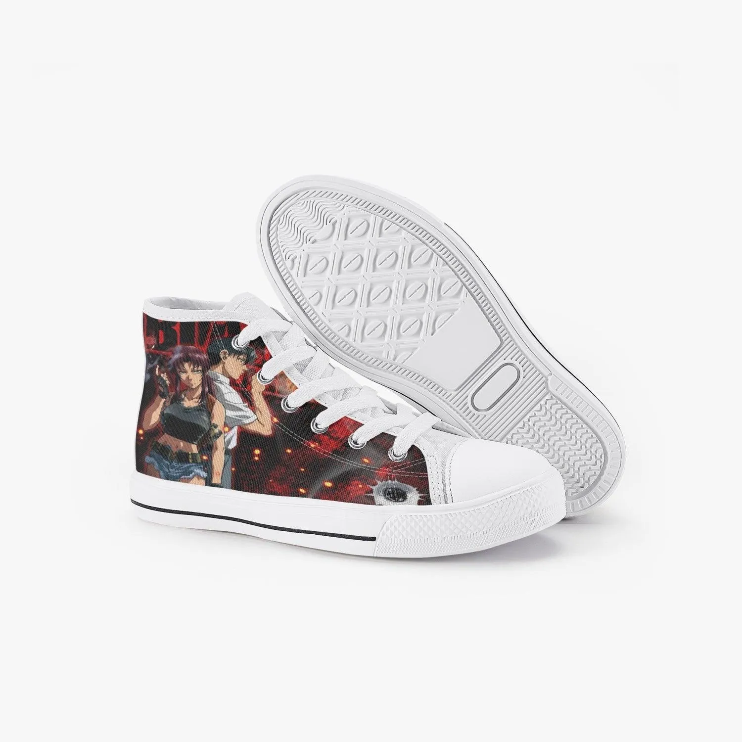 Black Lagoon Revy & Rock Kid’s A-Star Mid Anime Shoes