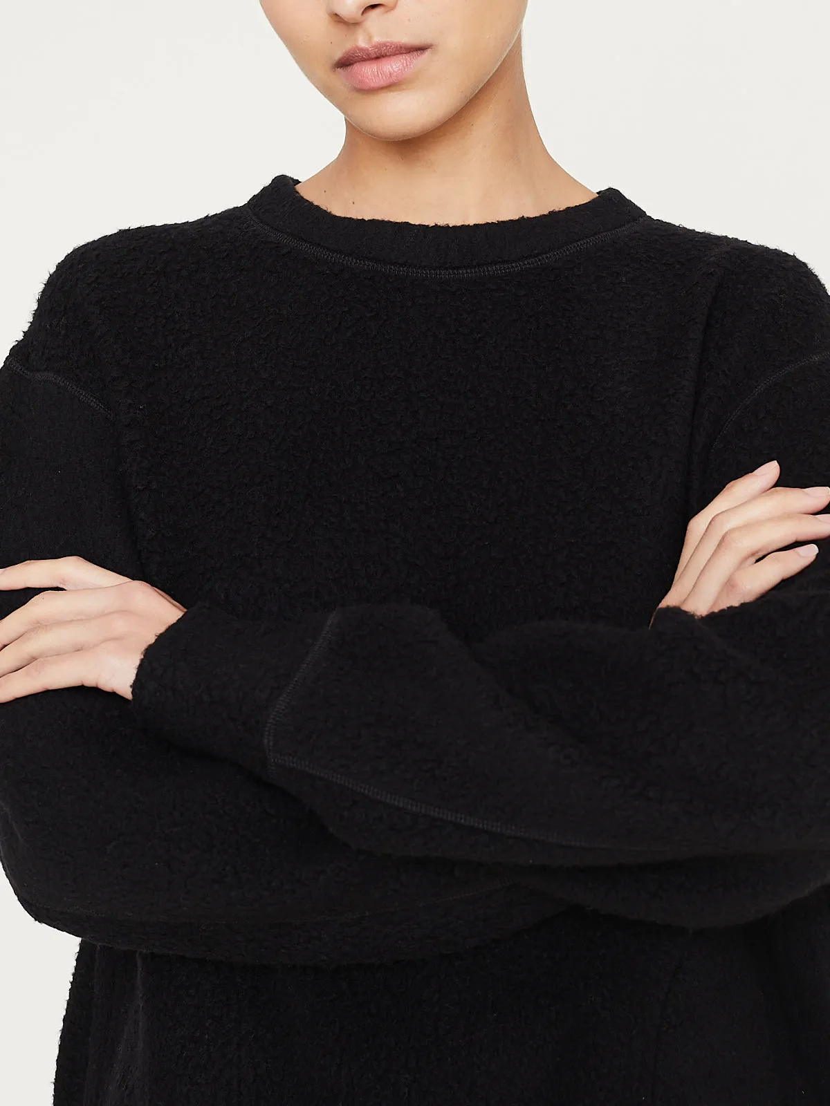 Bulky Sweatshirt in Black