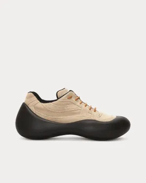 Bumper-Hike Suede Beige Low Top Sneakers