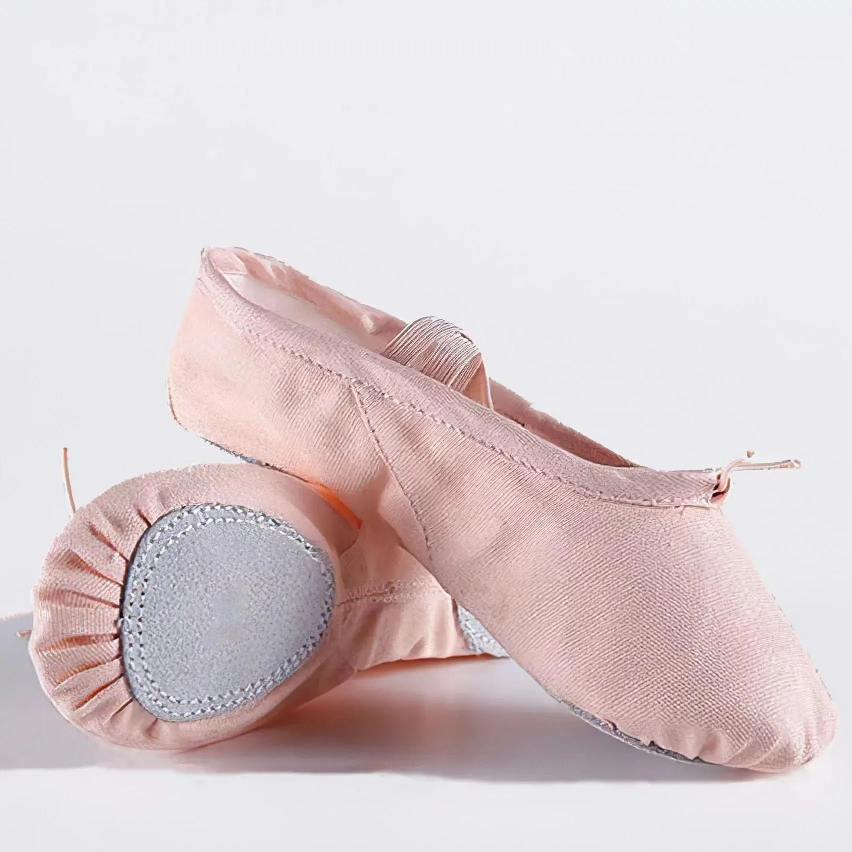Canvas Split Sole Ballet Flats with String