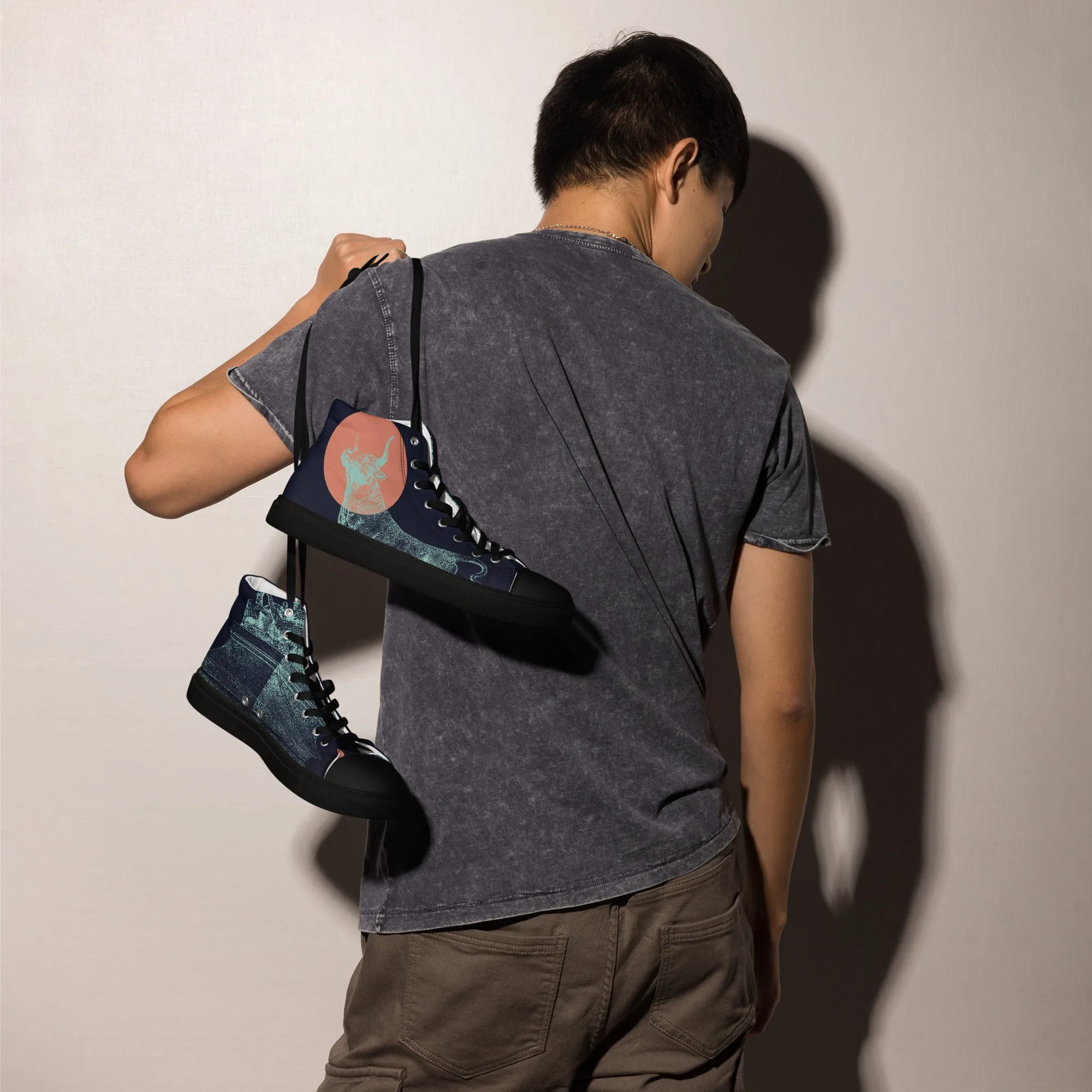 CARPE DIEM Men’s High Top Canvas Shoes