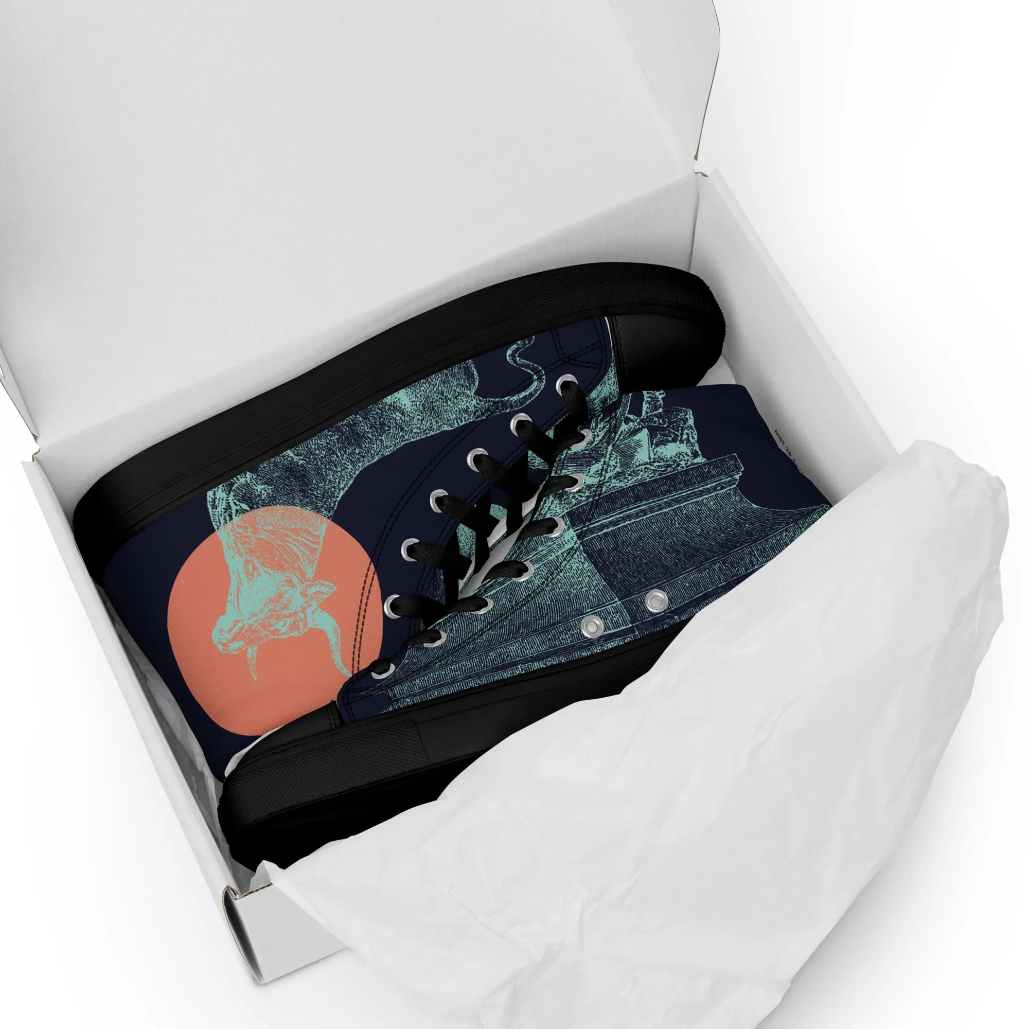 CARPE DIEM Men’s High Top Canvas Shoes
