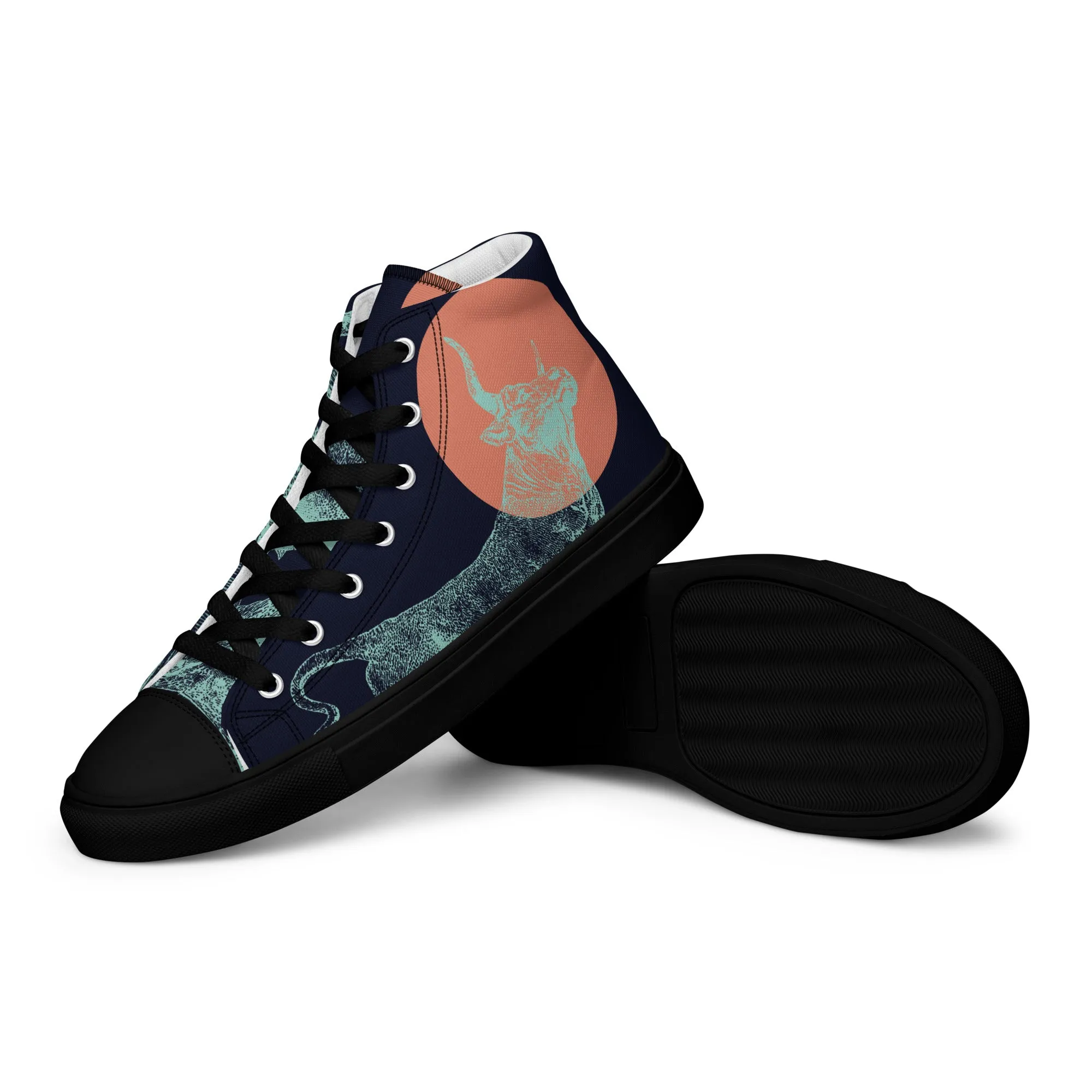 CARPE DIEM Men’s High Top Canvas Shoes