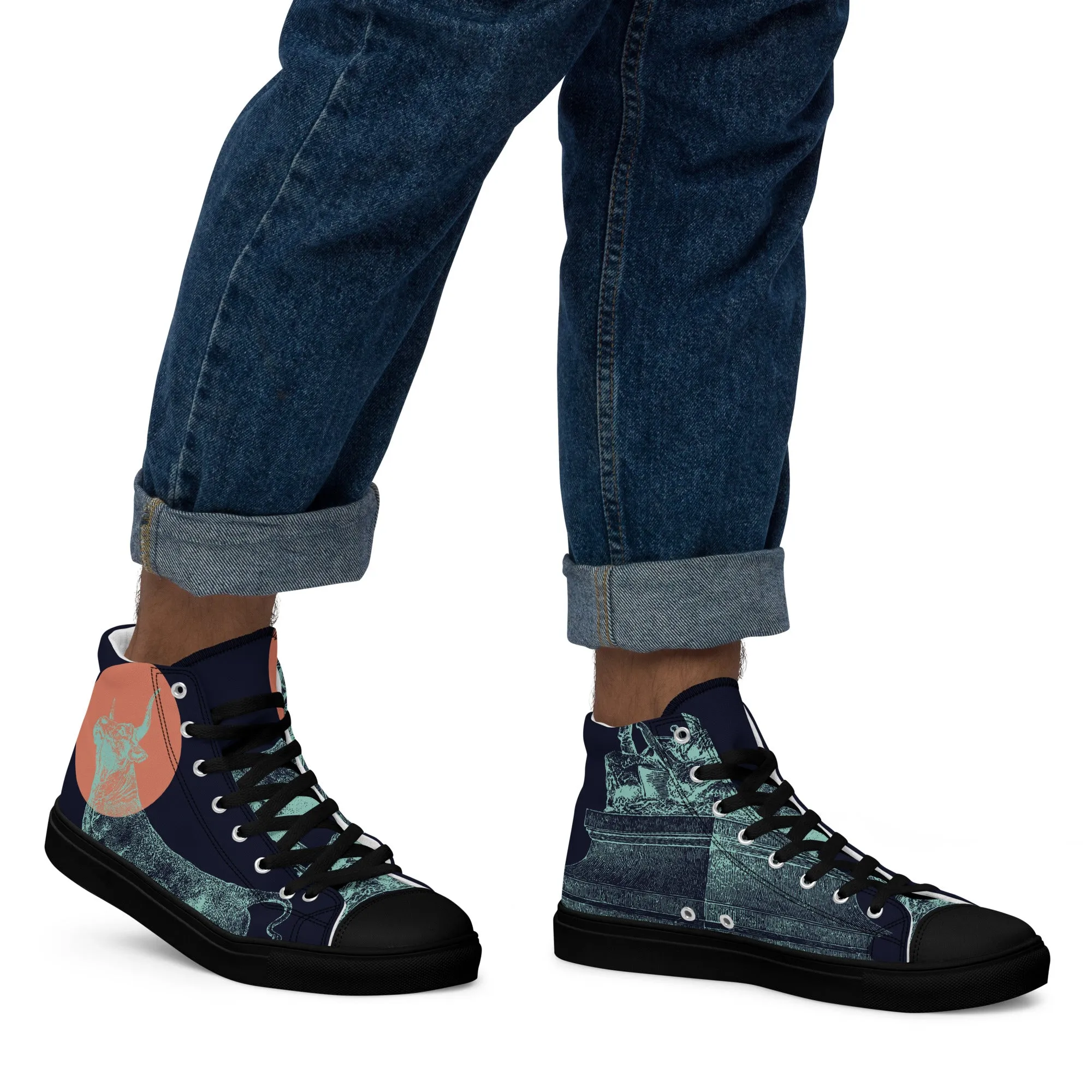 CARPE DIEM Men’s High Top Canvas Shoes