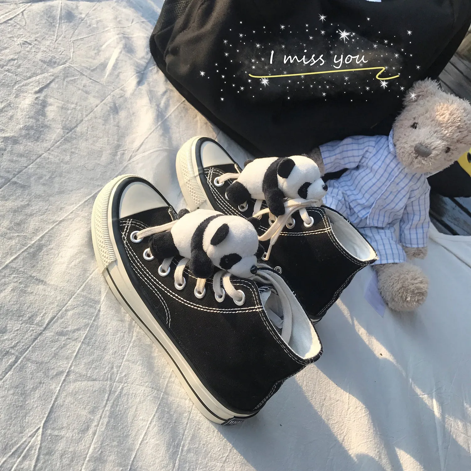 Cartoon Panda Canvas Shoes AD11028