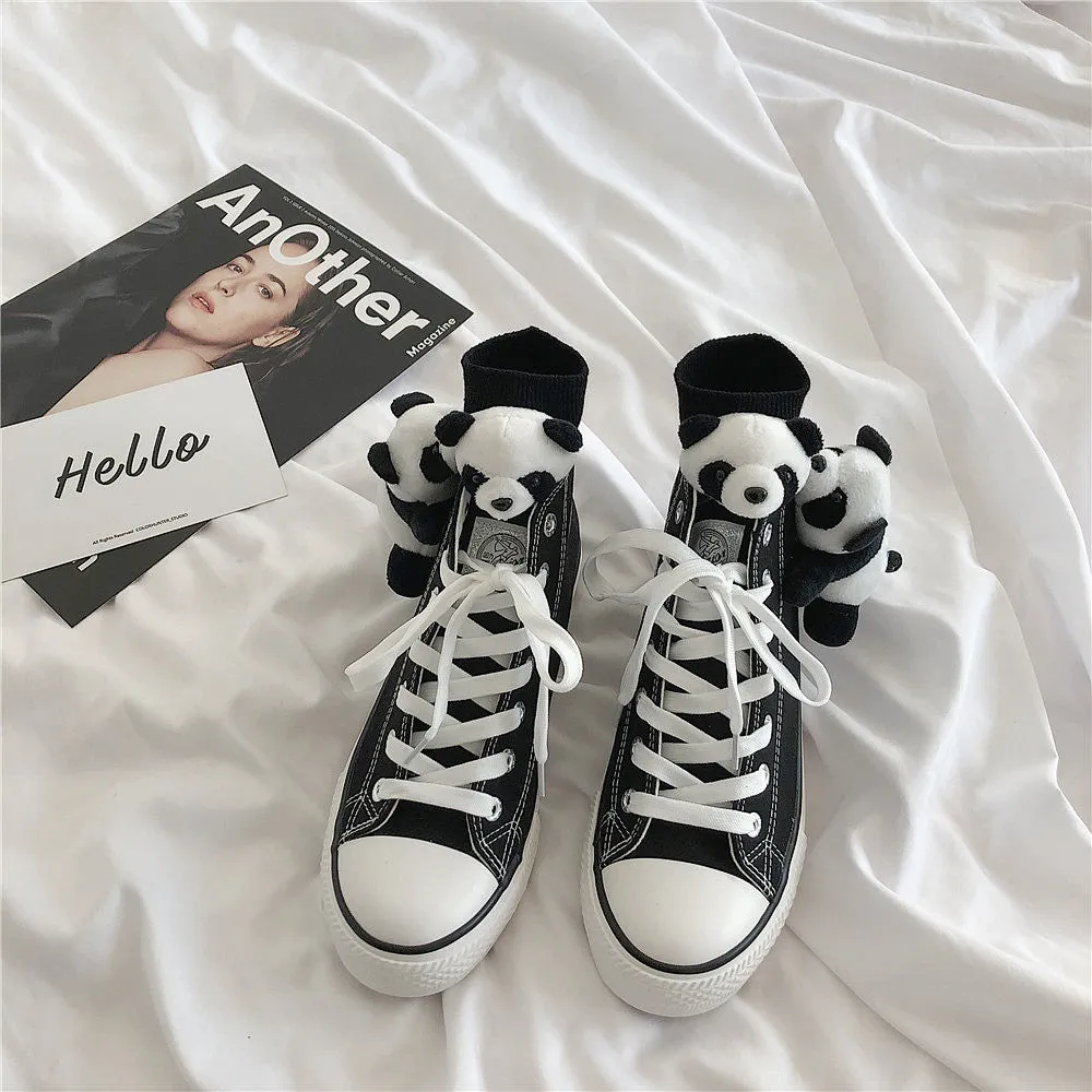 Cartoon Panda Canvas Shoes AD11028
