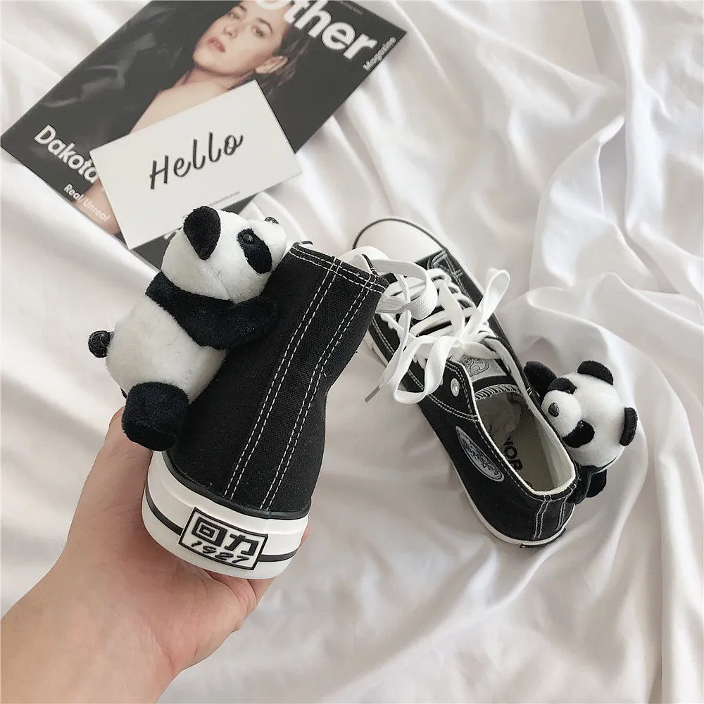 Cartoon Panda Canvas Shoes AD11028