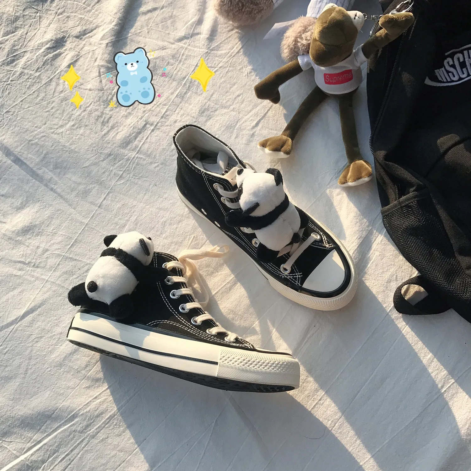 Cartoon Panda Canvas Shoes AD11028