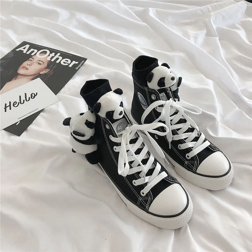 Cartoon Panda Canvas Shoes AD11028