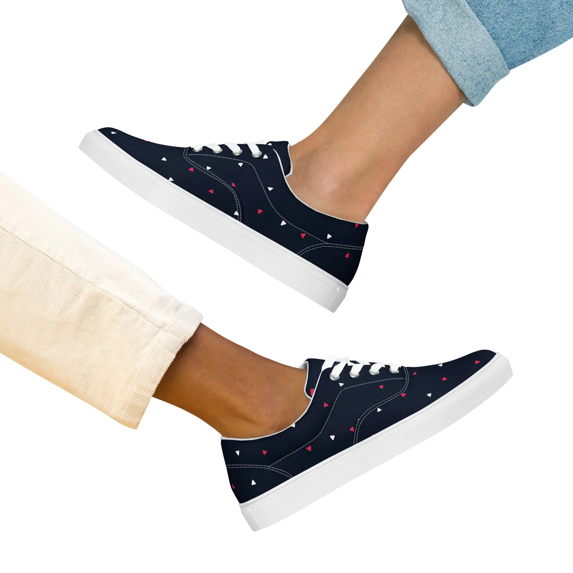 CELEBRATE GOOD TIMES Women’s Lace-Up Canvas Shoes