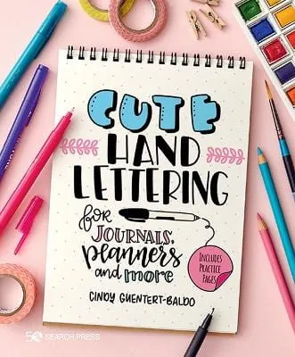 Cindy Guentert-Baldo: Cute Hand Lettering [2020] paperback
