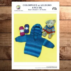 Countrywide 130   Baby Hoodie 8 Ply DK