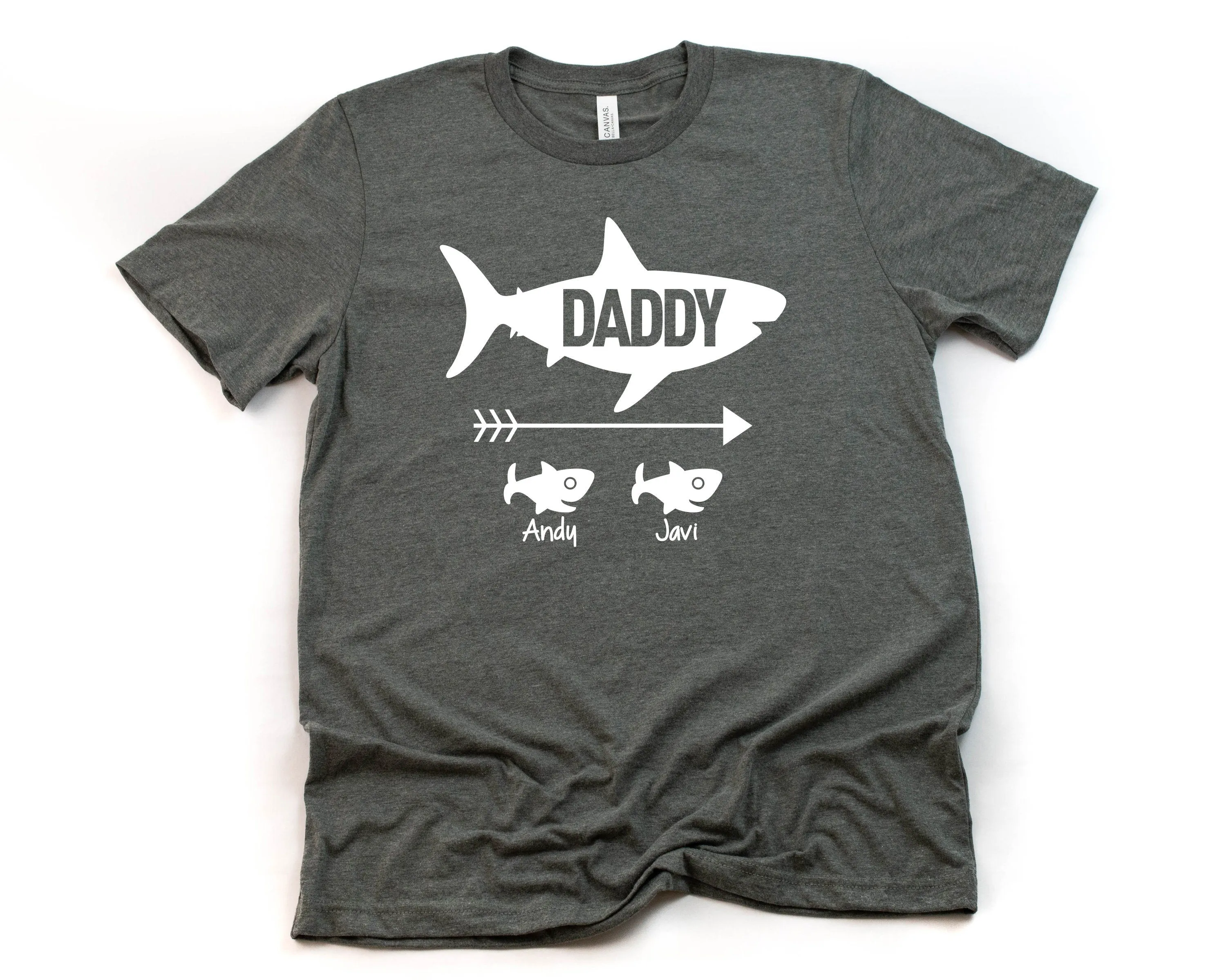 Custom Daddy Shark T-shirt - Gift for Husband- Father's Day Gift - Personalized Gift for Dad