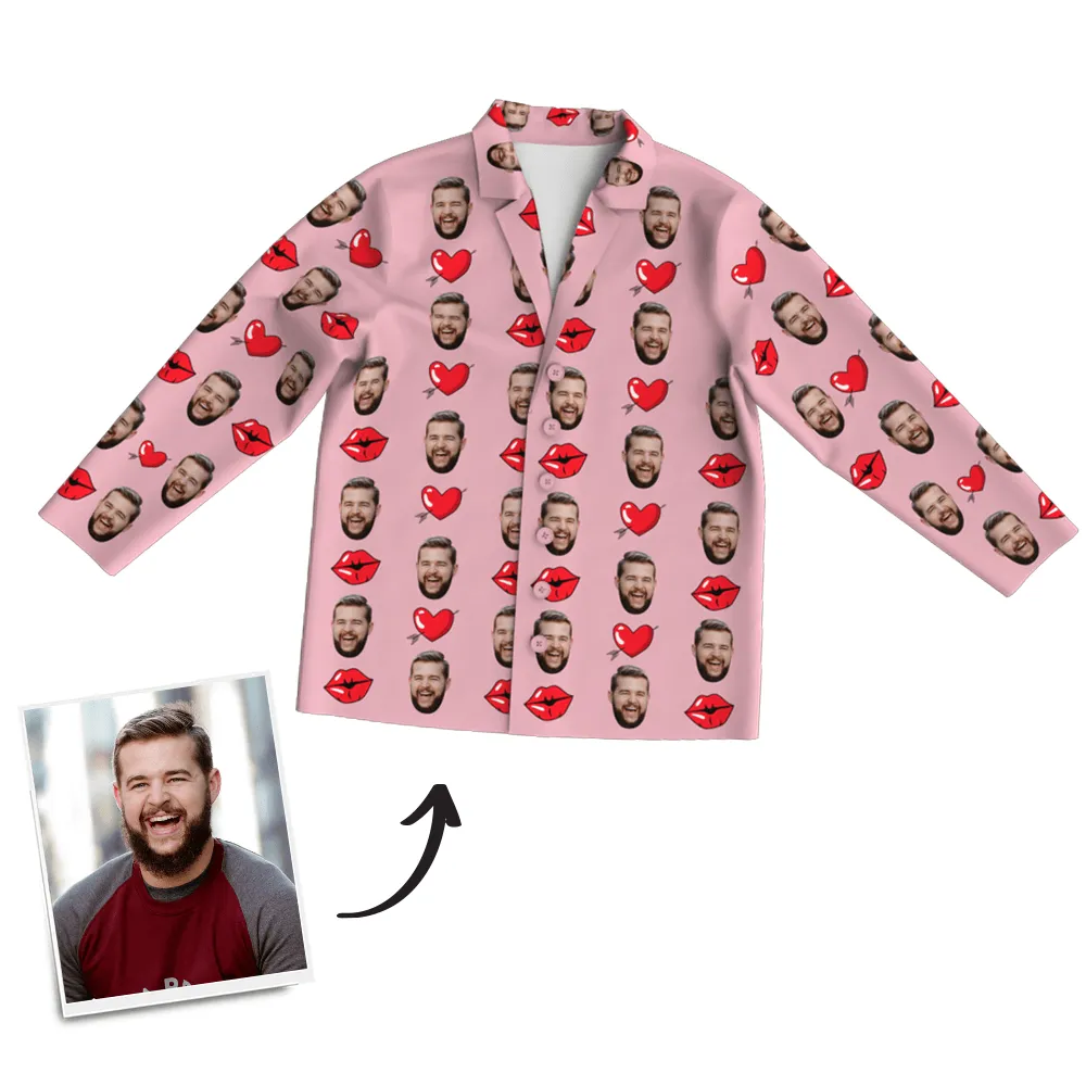 Custom Face Pajama Set Anniversary Gifts For Boyfrined - 6 Colors