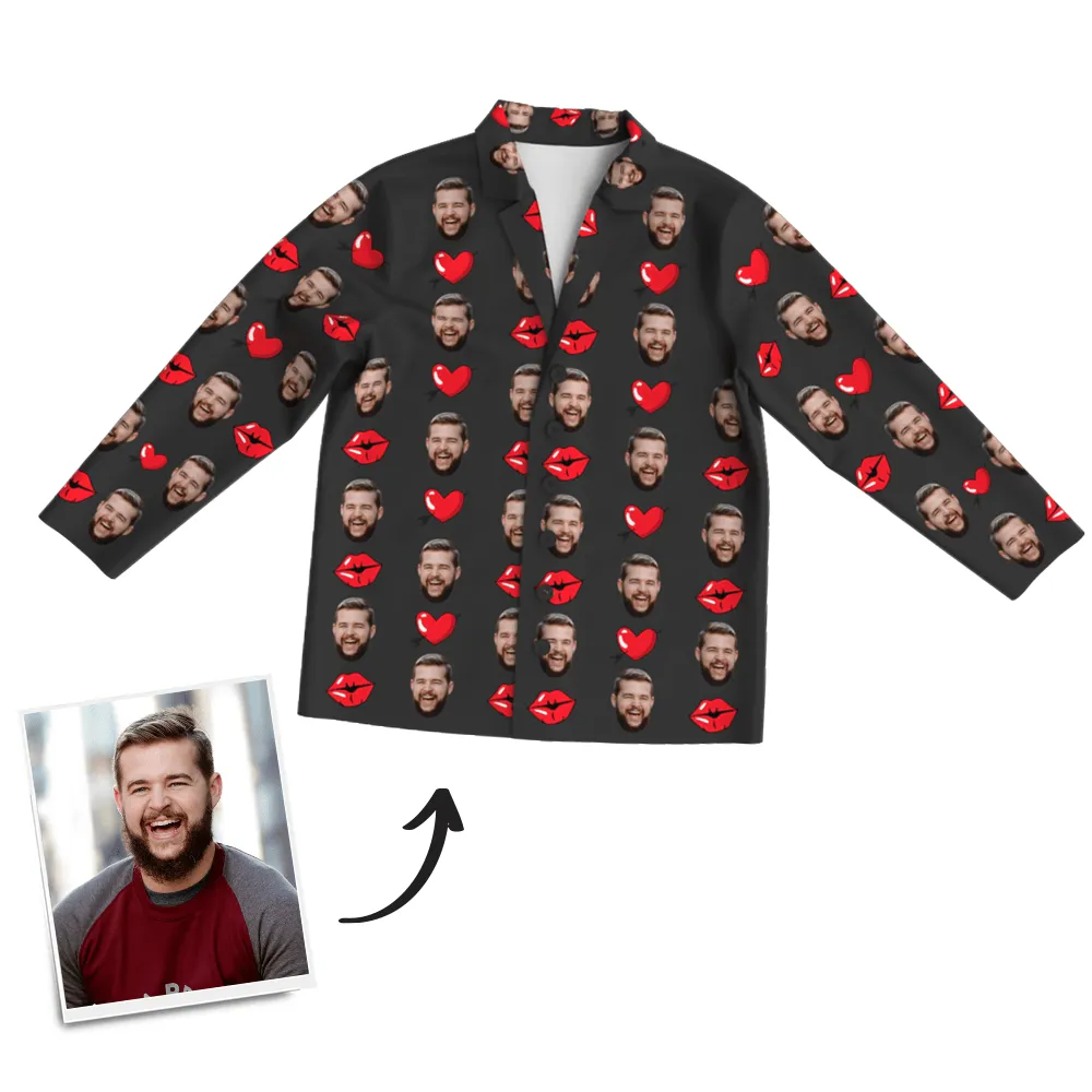 Custom Face Pajama Set Anniversary Gifts For Boyfrined - 6 Colors
