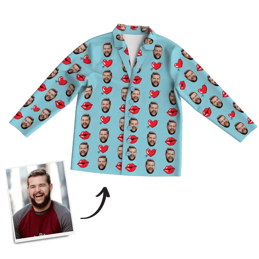 Custom Face Pajama Set Anniversary Gifts For Boyfrined - 6 Colors
