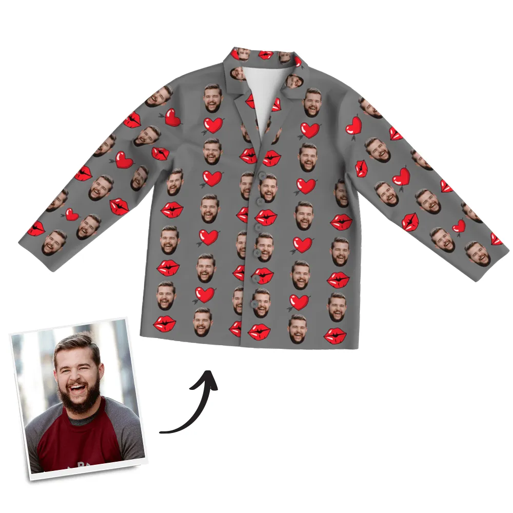 Custom Face Pajama Set Anniversary Gifts For Boyfrined - 6 Colors