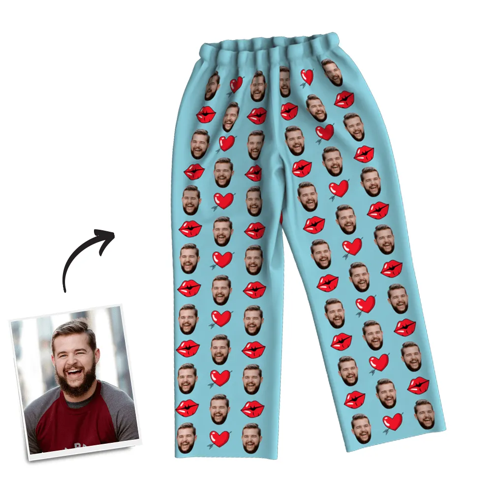 Custom Face Pajama Set Anniversary Gifts For Boyfrined - 6 Colors