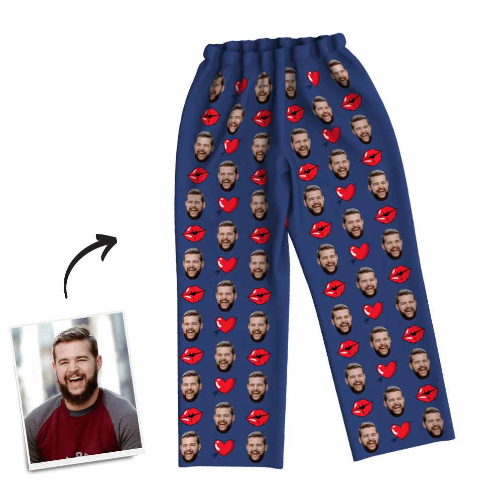 Custom Face Pajama Set Anniversary Gifts For Boyfrined - 6 Colors