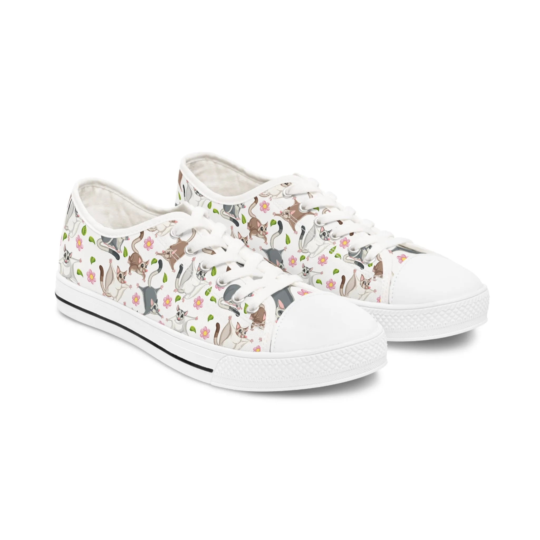 Cute Sugar Gliders Women's Low Top Sneakers