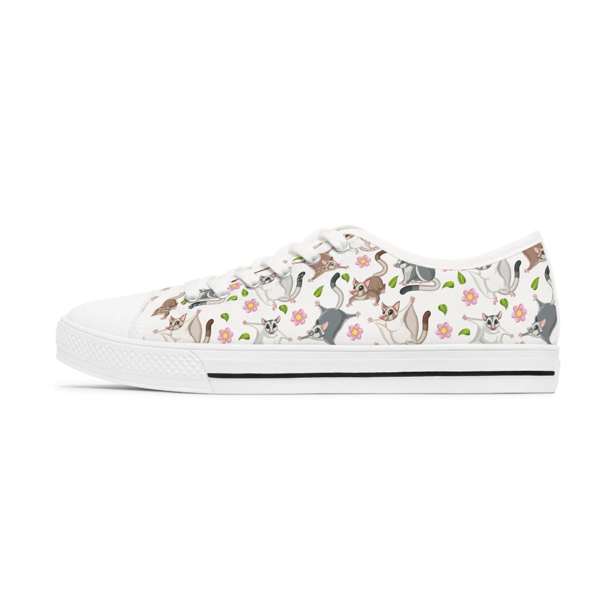 Cute Sugar Gliders Women's Low Top Sneakers