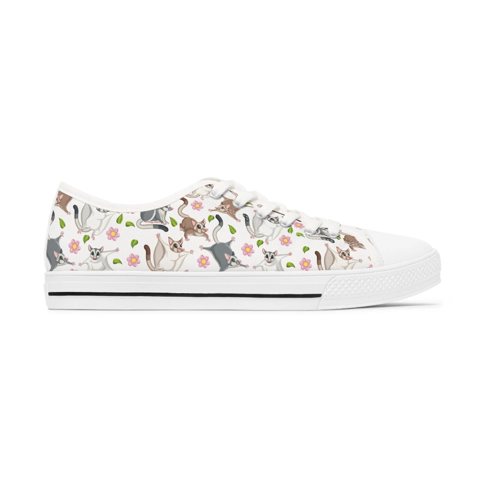Cute Sugar Gliders Women's Low Top Sneakers