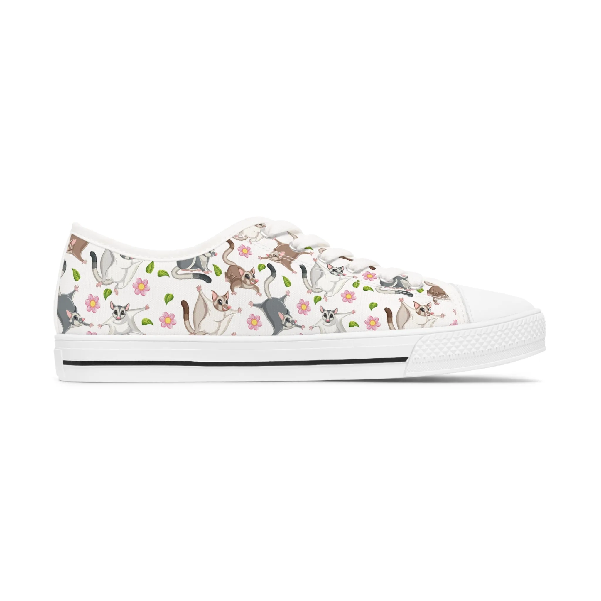 Cute Sugar Gliders Women's Low Top Sneakers