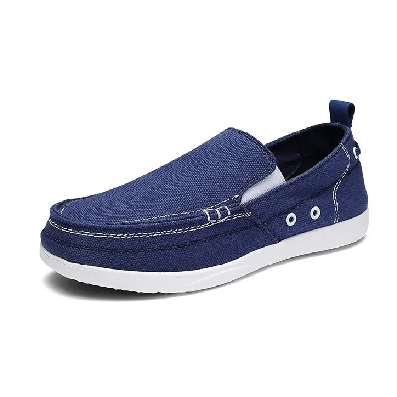 Cuzcare Orthopedic Men Shoes Canvas Lightweight Breathable Slip-On Walking Casual Shoes