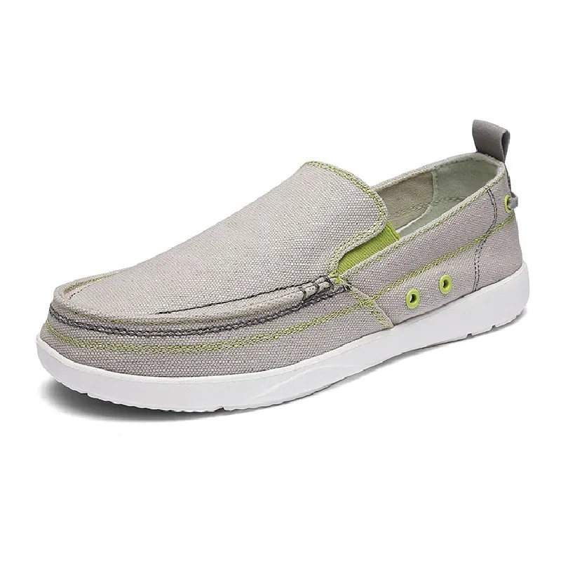 Cuzcare Orthopedic Men Shoes Canvas Lightweight Breathable Slip-On Walking Casual Shoes