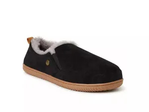 Dearfoams Mens Alpine Zurich Closed Back Slipper Black