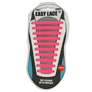 Easy Lace No Tie Shoelace Silicone Laces - Pink